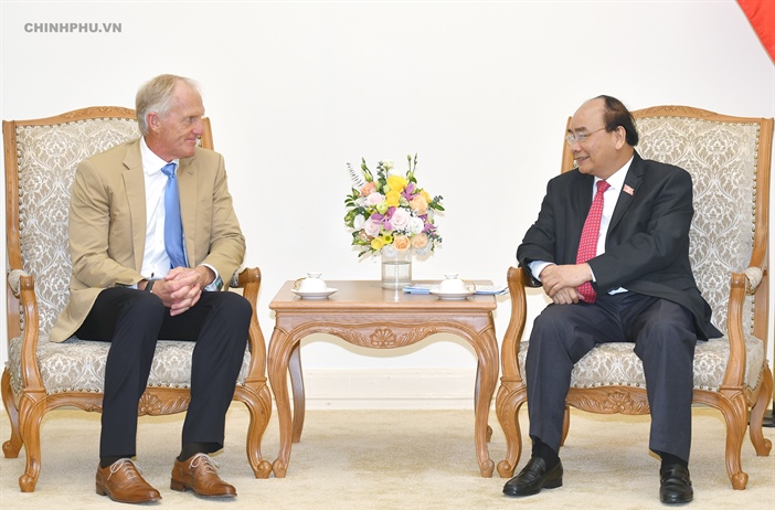 Thủ tướng đánh giá cao các đề xuất của ông Greg Norman, Đại sứ du lịch VN