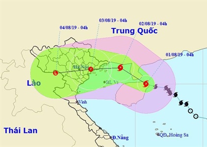 Bão số 3 hướng vào Việt Nam, nhiều tỉnh phía Bắc mưa to
